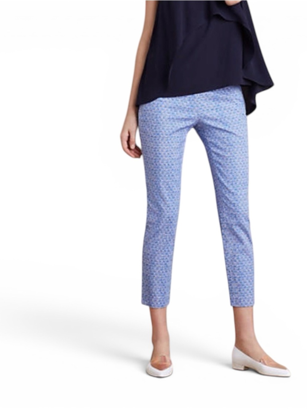 Anthropologie Capri Pants – Blue & White Paisley NWT - Picture 11 of 11